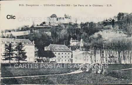 Cartes postales anciennes Uriage-les-Bains Isère