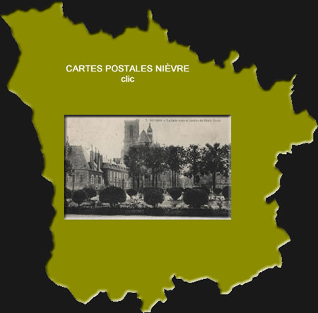 Cartes postales anciennes Nièvre Bourgogne Franche Comté