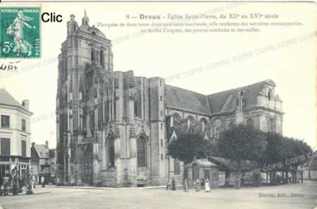 Cartes postales anciennes Dreux Eure-et-Loir 