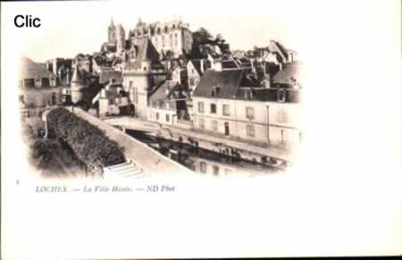 Cartes postales anciennes Loches Indre-et-Loire