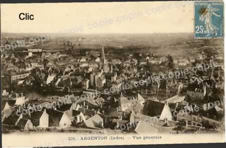 Cartes postales anciennes Argenton-Sur-Creuse Indre
