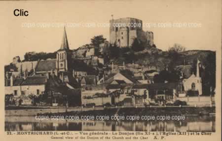 Cartes postales anciennes Montrichard Loir-et-Cher 