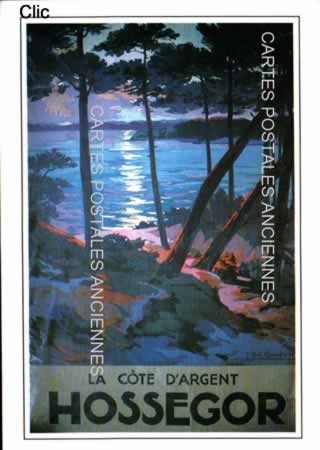 Cartes postales anciennes Hossegor Landes