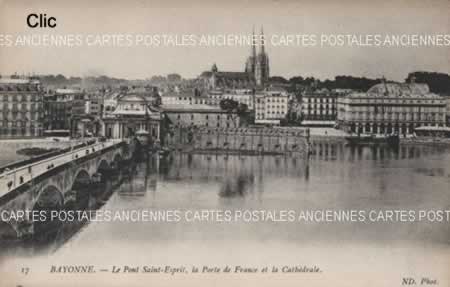 Cartes postales anciennes Bayonne Pyrénées-Atlantiques