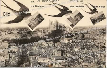 Cartes postales anciennes Narbonne Aude