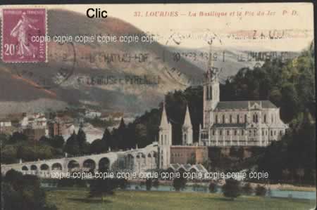 Cartes postales anciennes Lourdes Hautes-Pyrénées