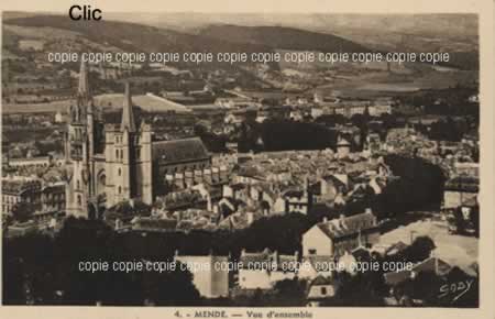 Cartes postales anciennes Mende Lozère