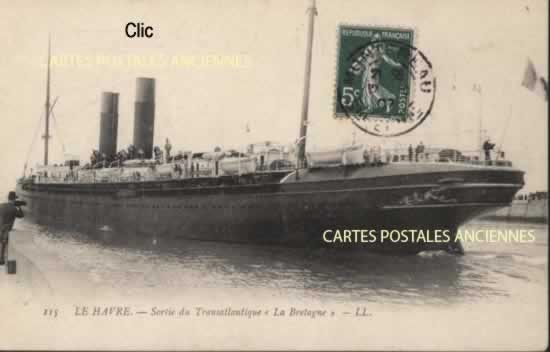Cartes Postales Anciennes Paquebots