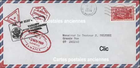 Enveloppes timbrées France année 1970