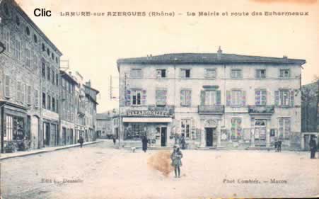 Cartes postales anciennes Lamure-sur-Azergues Rhône