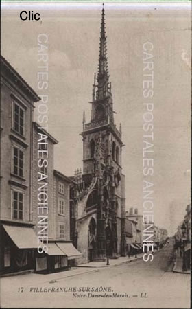 Cartes postales anciennes Villefranche-sur-Saône Rhône