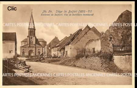 Cartes postales anciennes Bavilliers Territoire de Belfort