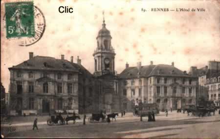 Cartes postales anciennes Rennes Ille-et-Vilaine