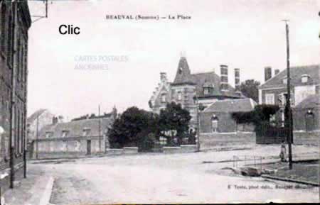 Cartes postales anciennes Beauval Somme