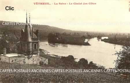 Cartes postales anciennes Vetheuil Val-d'Oise