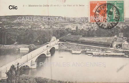 Cartes postales anciennes Mantes-La-Jolie Yvelines