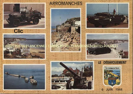 Cartes postales anciennes Arromanches-Les-Bains Calvados