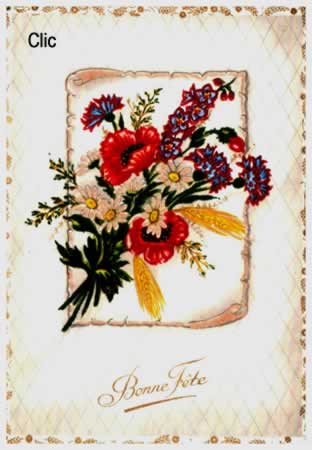 Cartes postales anciennes Bonne Fête