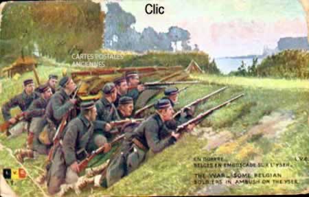 Cartes postales anciennes Bataille Militaire