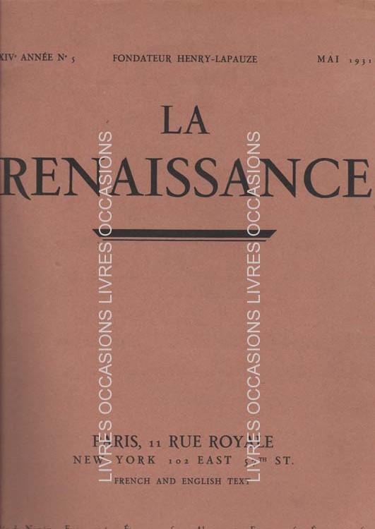 Revue La Renaissance